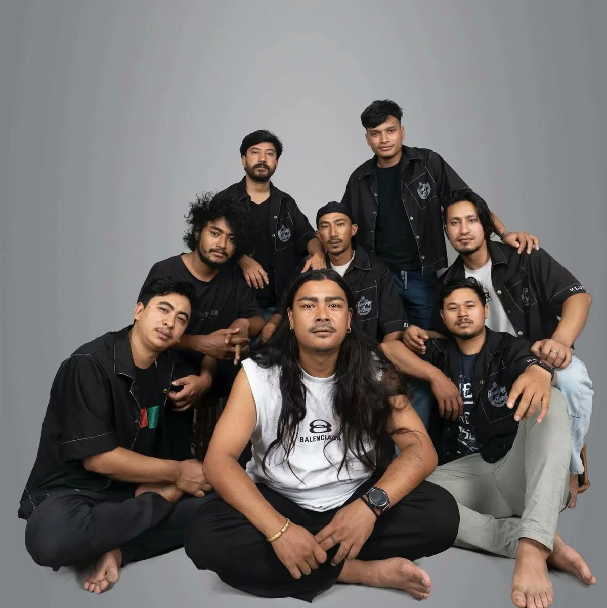 Kuma Sagar and The Khwopa Band photographed together on the USA Tour 2026